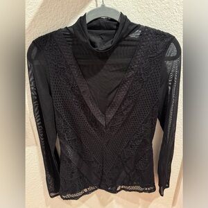 GUESS Black Lace Women’s Top
